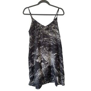 Athleta NWT Women's‎ Calm Cool Slip Dress Black/Gray Size Small Retail $119